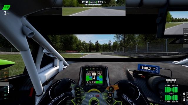 ACC. Трасса Монца. с 15 на 8 место. Дикие участники но в целом гонка прошла нормально.