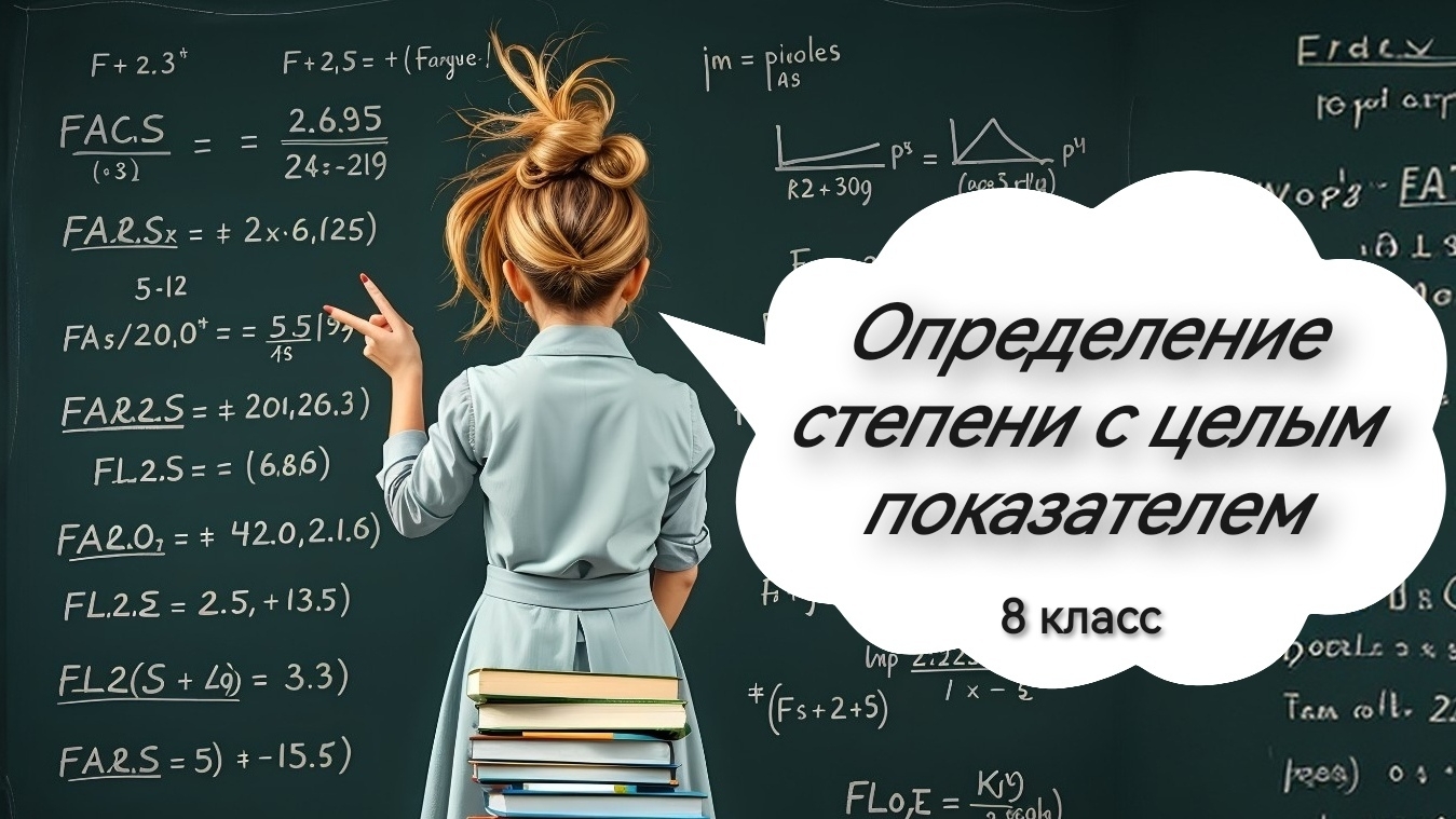Определение степени с целым показателем. 8 класс