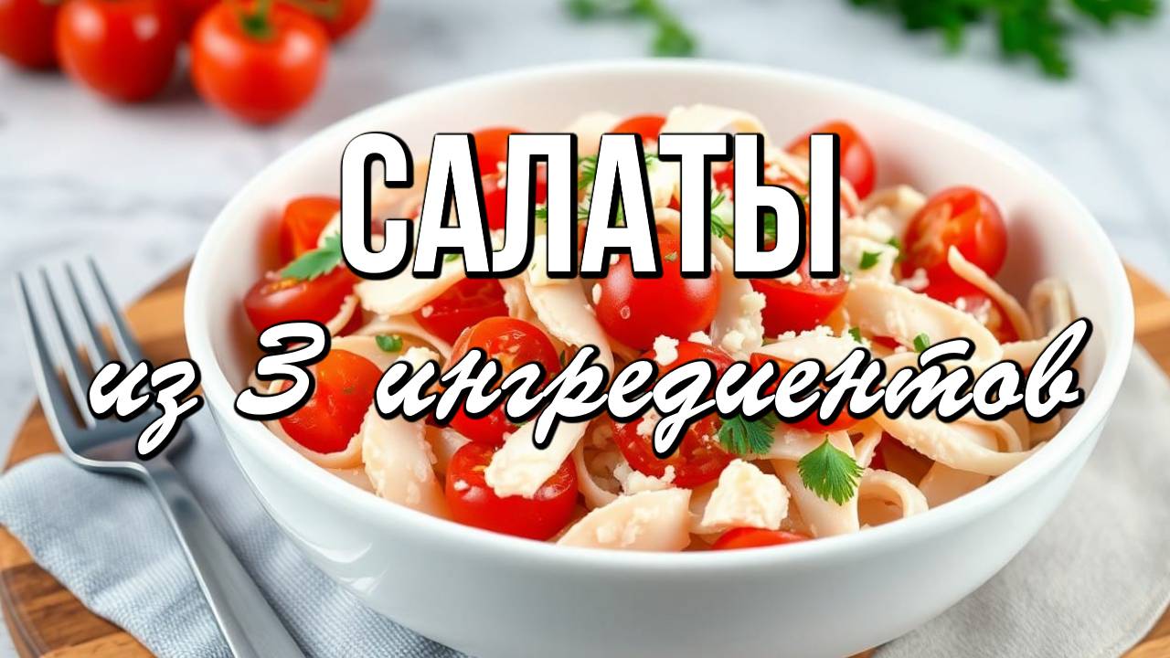 📌 Салаты из 3 ингредиентов: 5 простых и удивительно вкусных рецептов