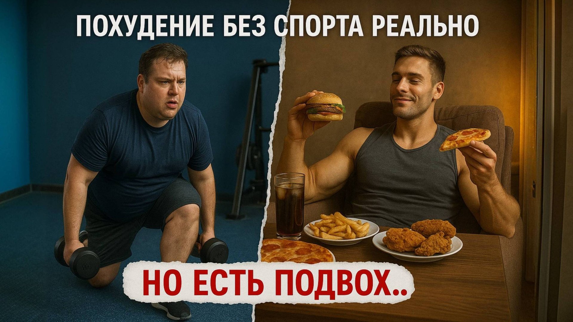 Можно ли похудеть, не занимаясь спортом? Честный ответ тренера.