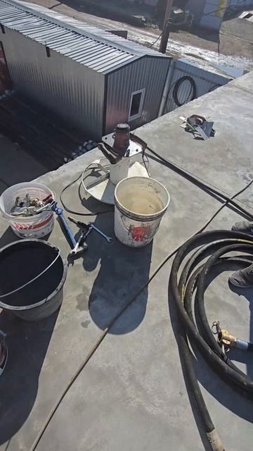 Гидроизоляция @ растворонасос. Технология больших объёмов работ. Первая часть.