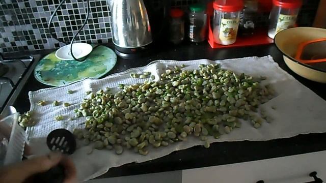 заготовка зелёных бобов на зиму