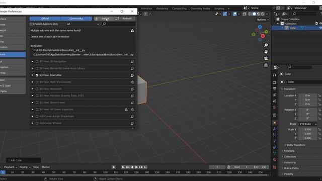 Добавление аддоных