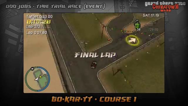 GTA Chinatown Wars - Walkthrough - Time Trial Race - Go-Kar-TT - Course #1