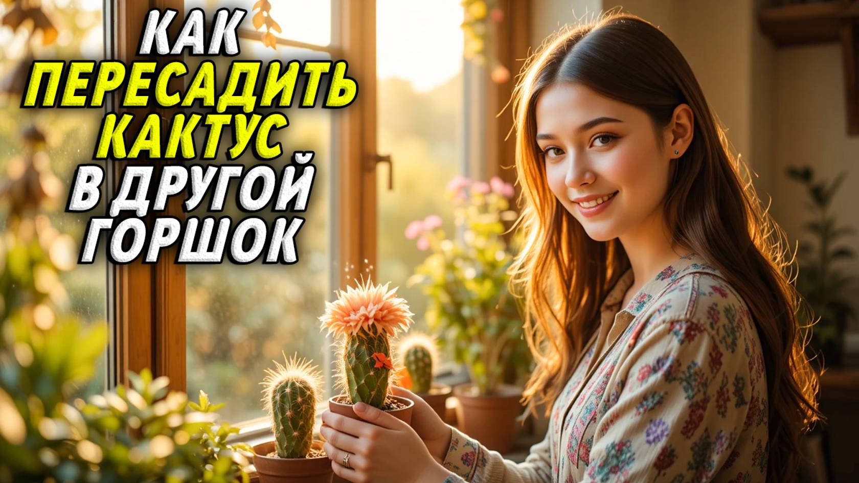 Как пересадить кактус в другой горшок