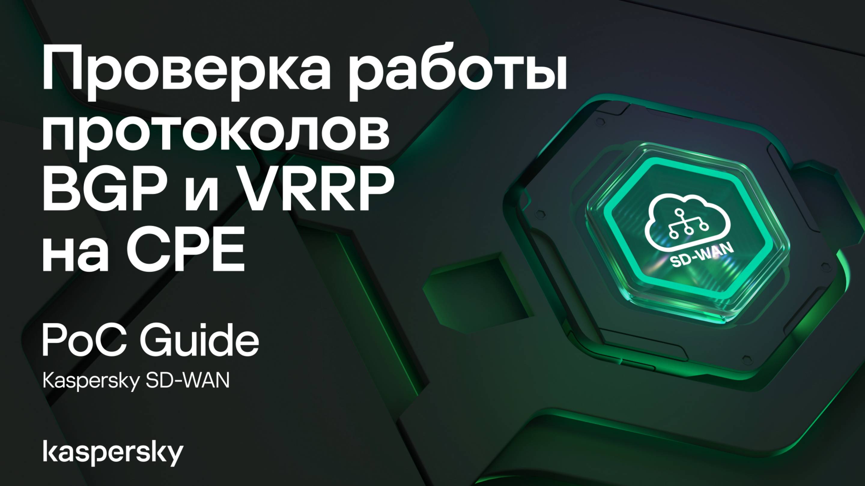 Проверка работы протоколов BGP и VRRP на CPE