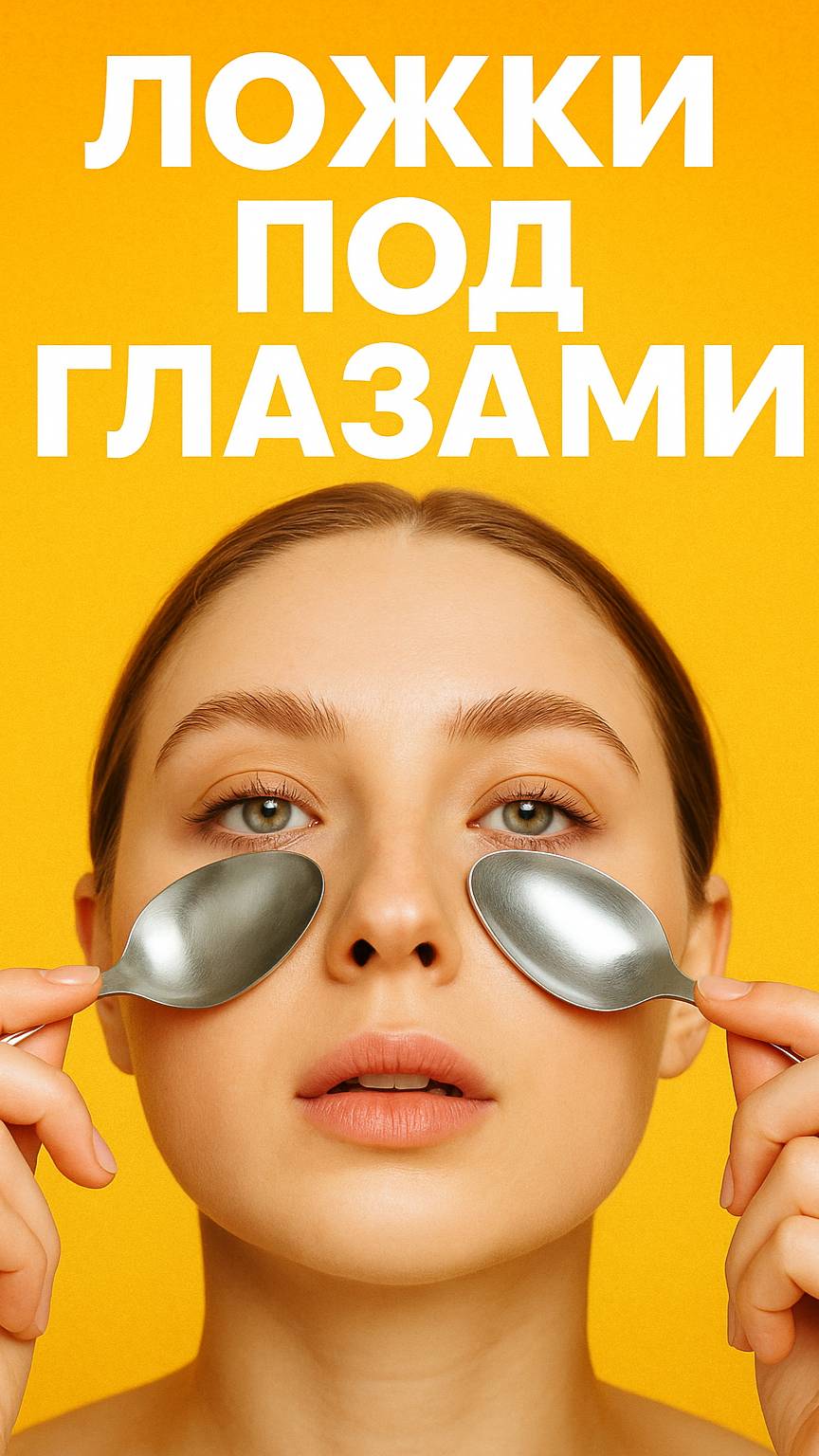 Убрать отёки под глазами за 2 минуты? Вот как! 🥄❄️