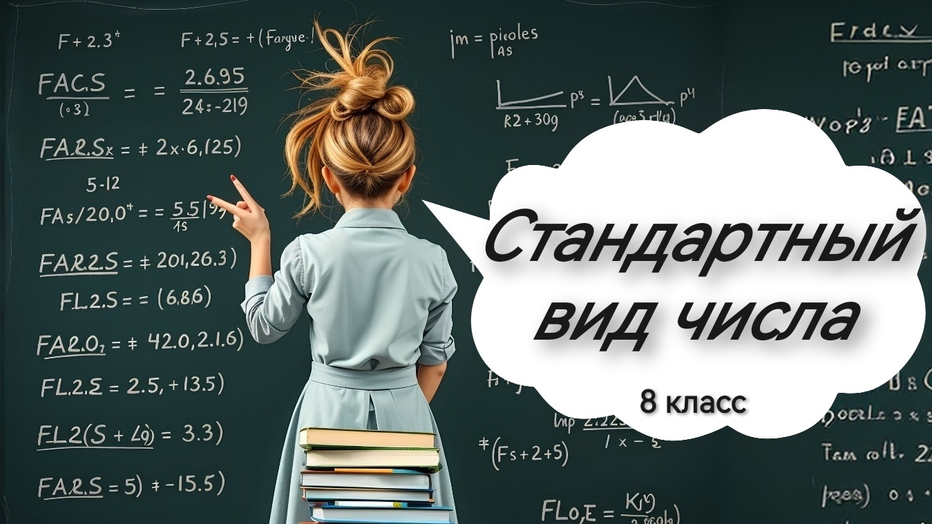 Стандартный вид числа. 8 класс