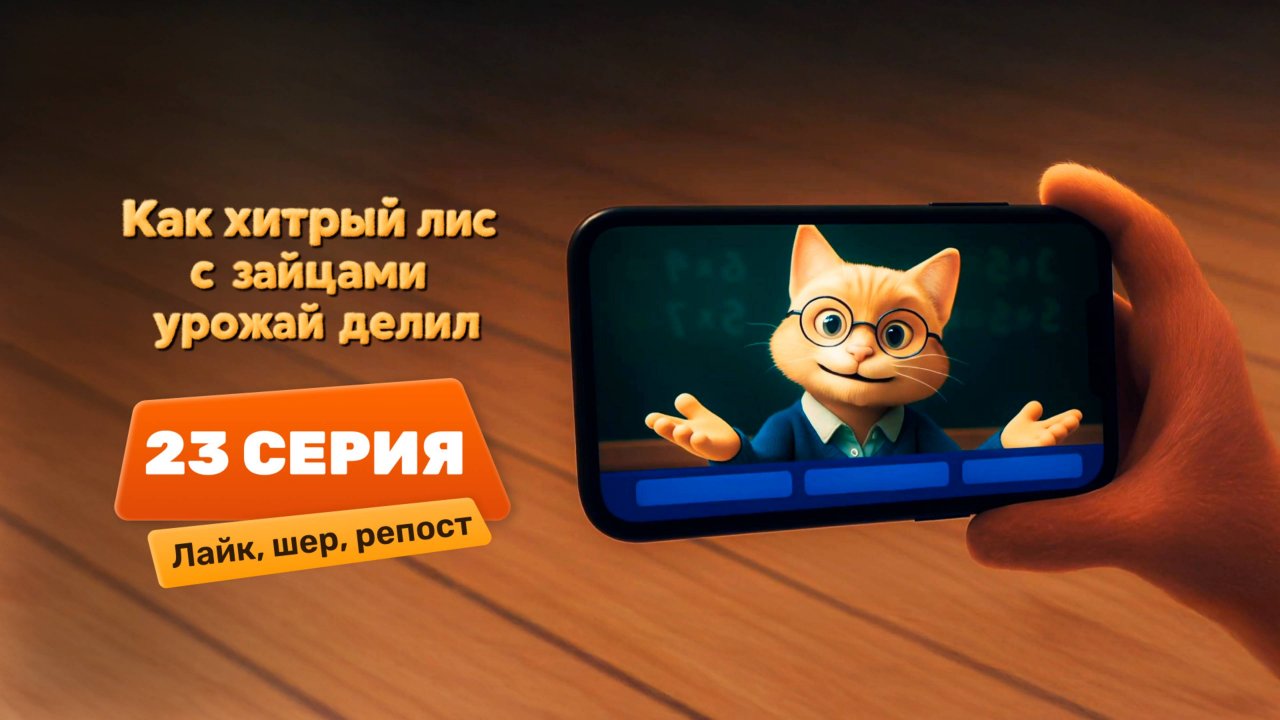 Серия 23 – Лайк, шер, репост | Как хитрый лис с зайцами урожай делил