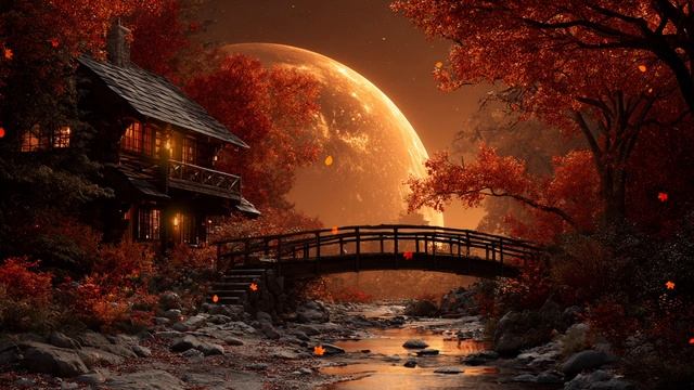 Crimson Glow ｜ Deep Ambient Music & Piano Dreamscape [Stress Relief： ON]