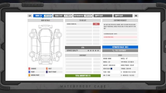 Годный проект, русские авто, похожее устройство. CAR service Together.