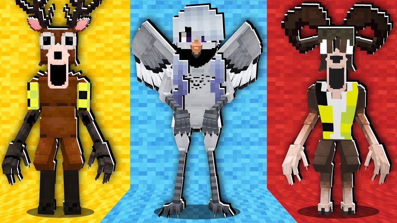 ПРЯТКИ НО МЫ СТАЛИ ПЕРСОНАЖАМИ ИЗ 99 НОЧЕЙ В ЛЕСУ В МАЙНКРАФТ! НАЙСИК БРО И ФЛАСОЧКА MINECRAFT