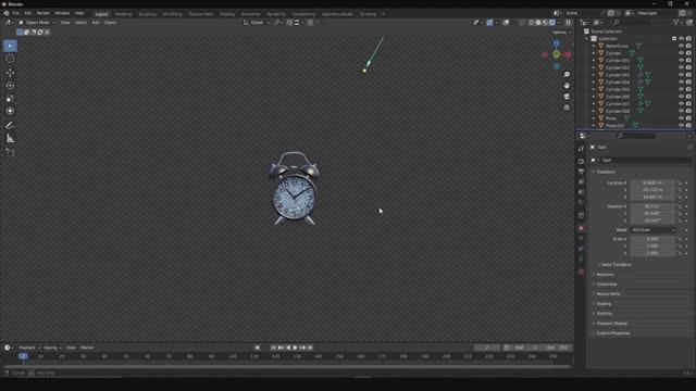 Будильник в Blender за минуту | №16