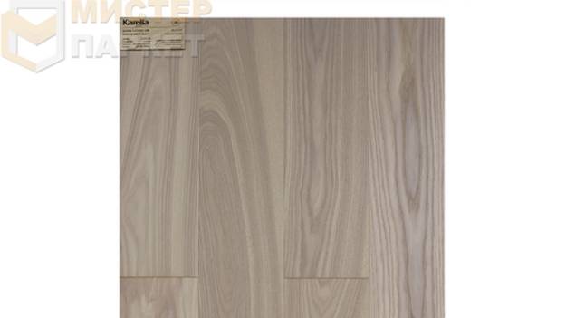 Однополосная паркетная доска Karelia Ясень 4 Story 138 Azalea Deep Matt
