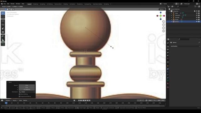 Весы правосудия в Blender за минуту | №15