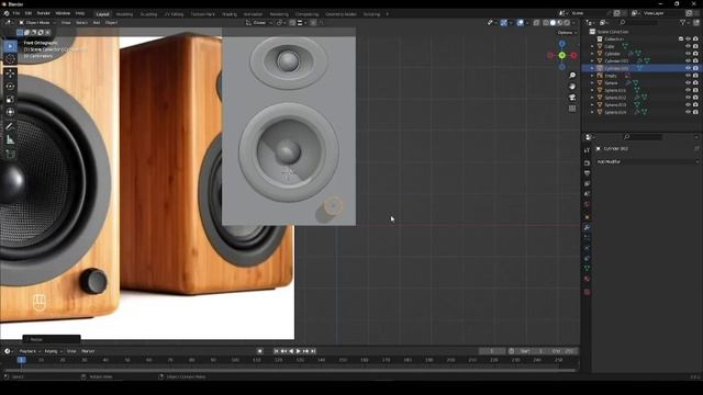 Колонки в Blender за минуту | №18