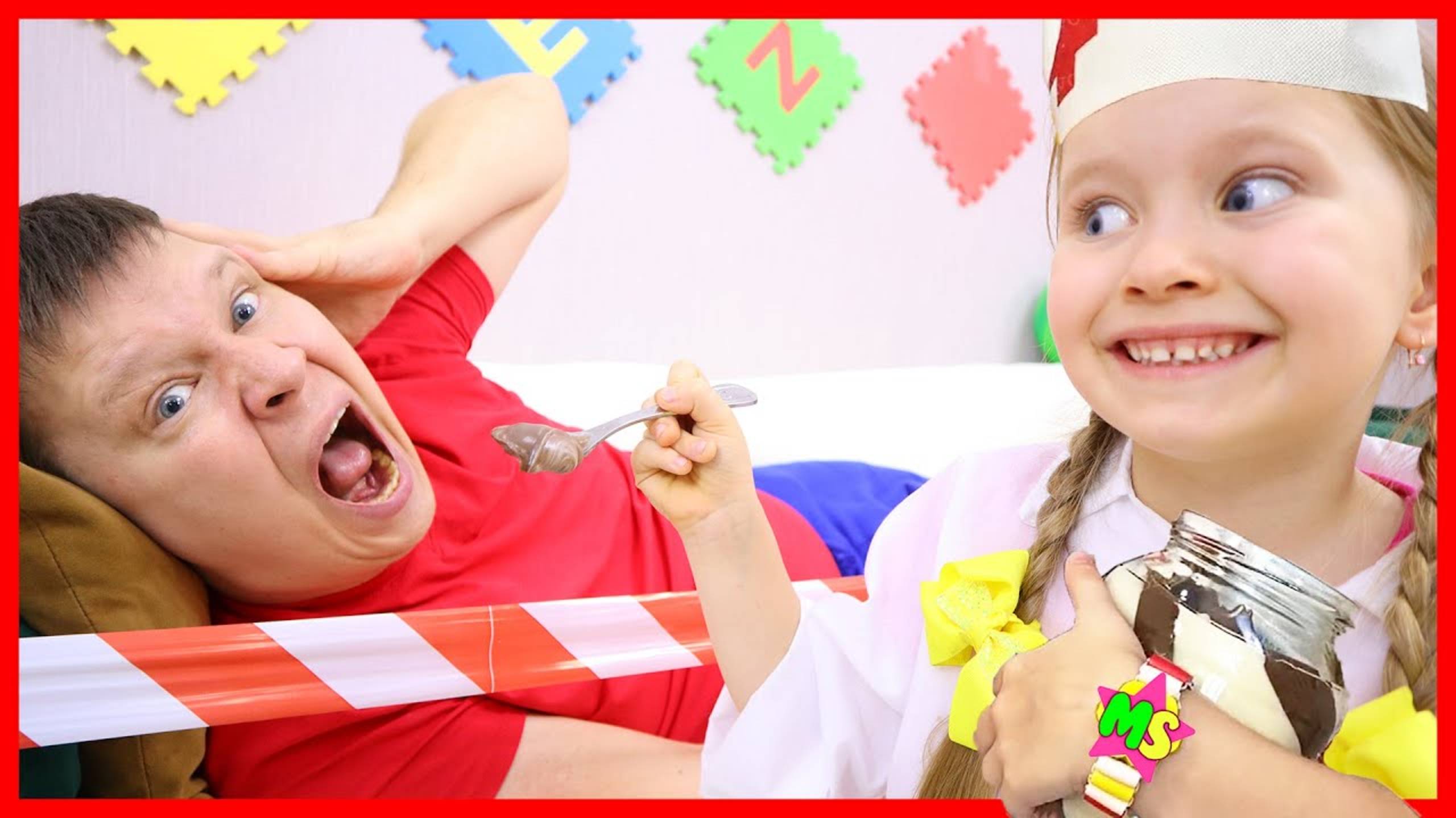 Доктор Милана лечит папу сладостями 😃🍬 Видео для детей