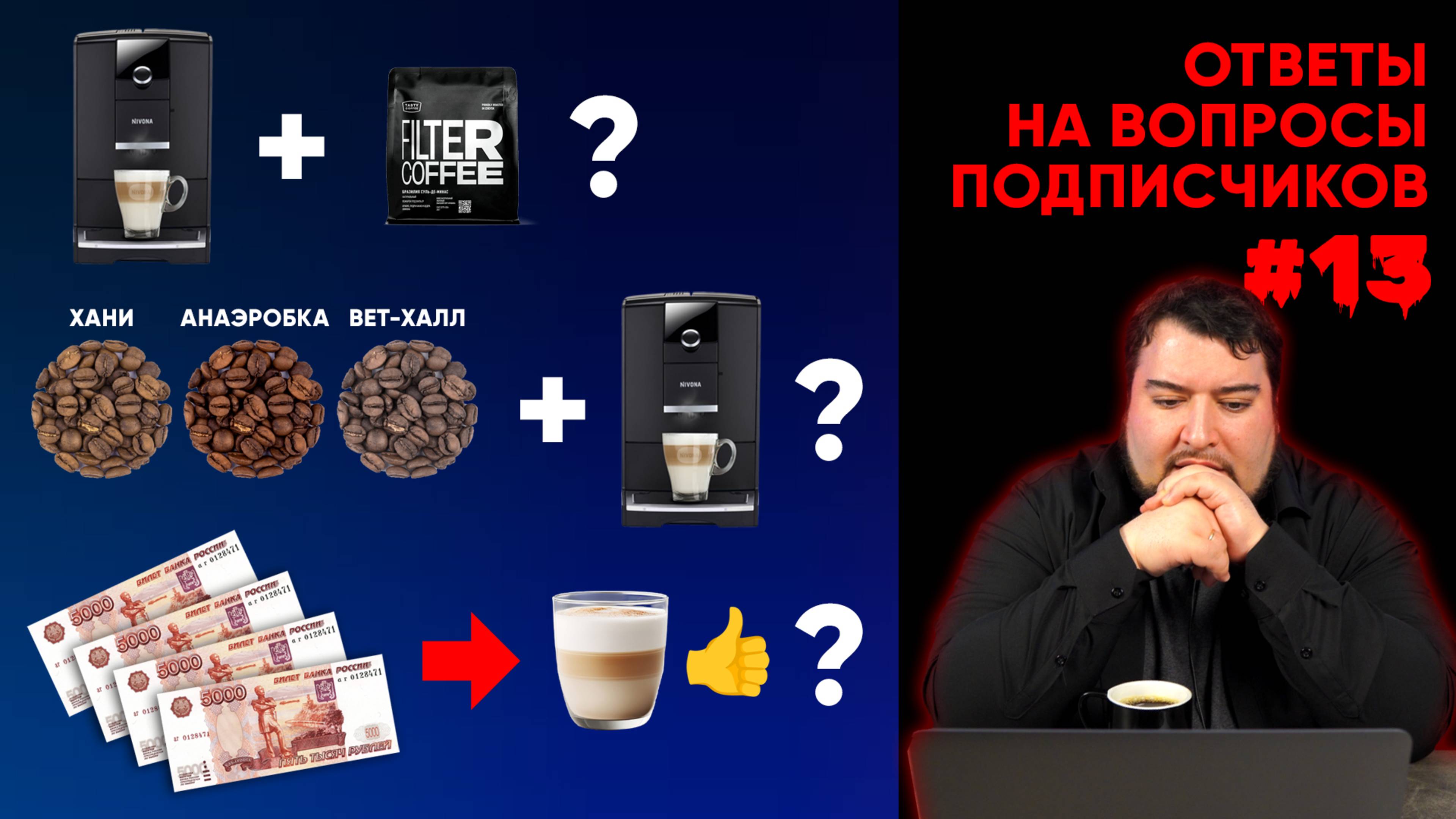 Затхлый запах в кофемашине, фильтр-обжарка в автомате, опять Nivona 555 и еще 17 вопросов зрителей