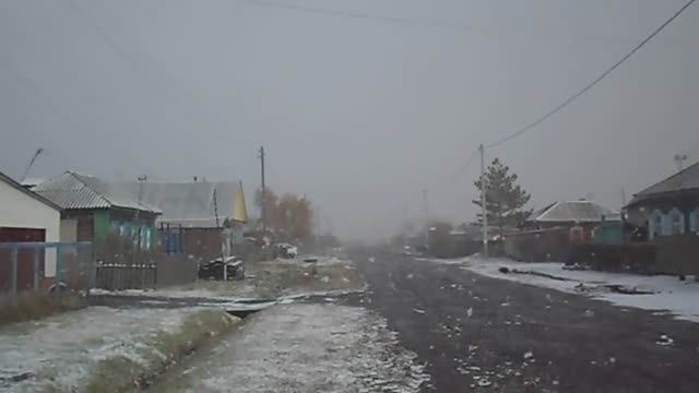 Октябрь. Первый снег