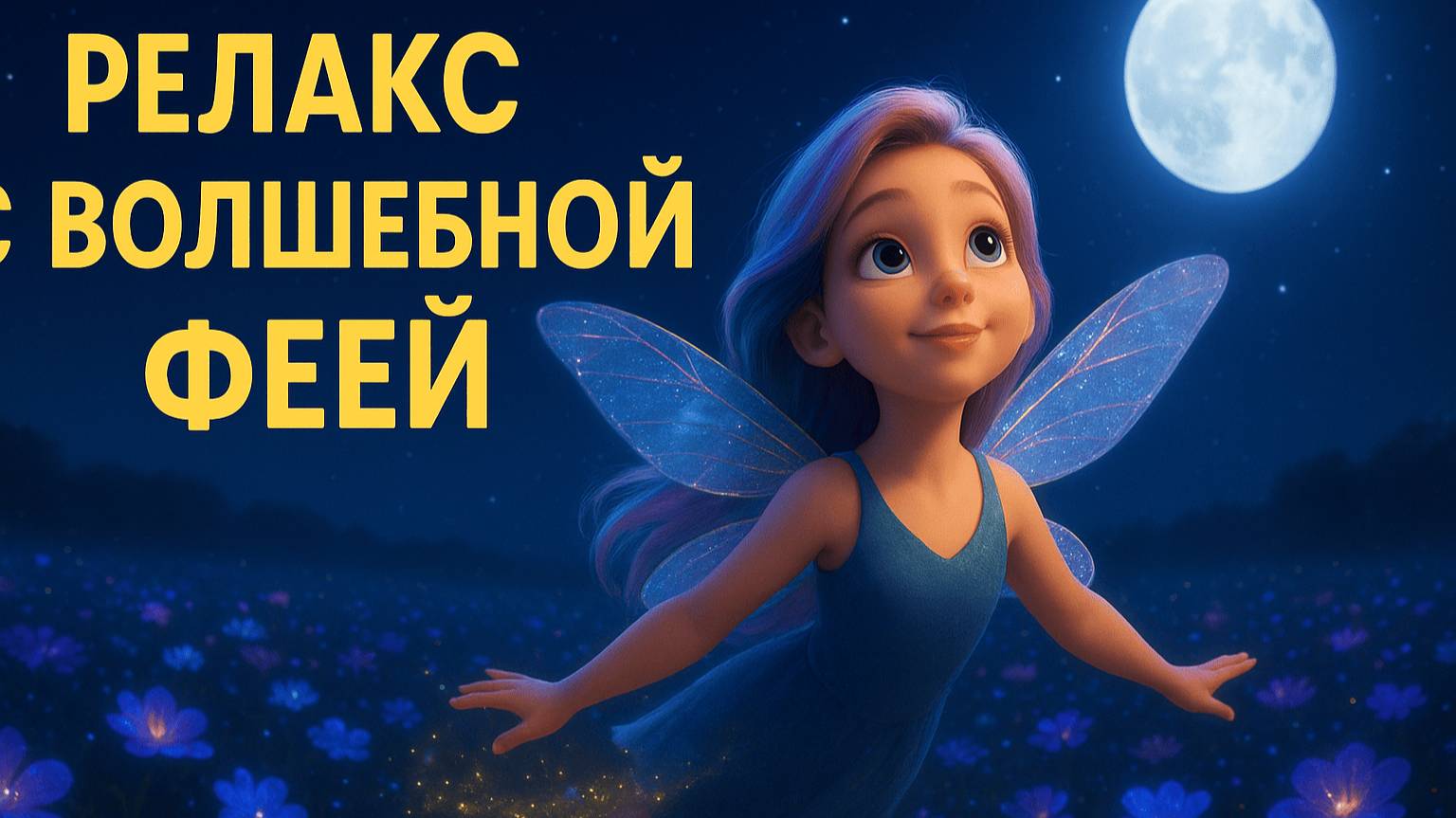 ВОЛШЕБНАЯ ФЕЯ ЛЕТИТ НАД НОЧНЫМ ПОЛЕМ