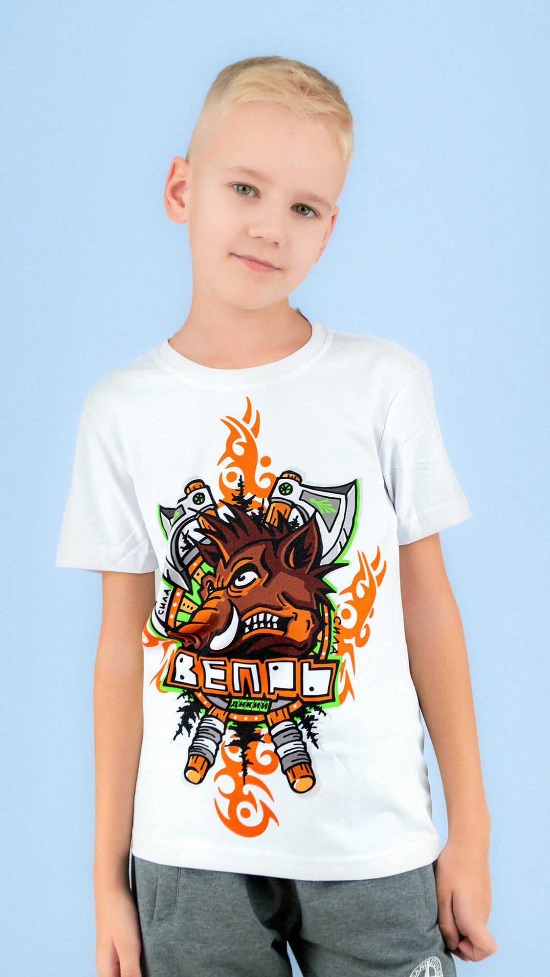 Футболка детская односторонняя ВЕПРЬ