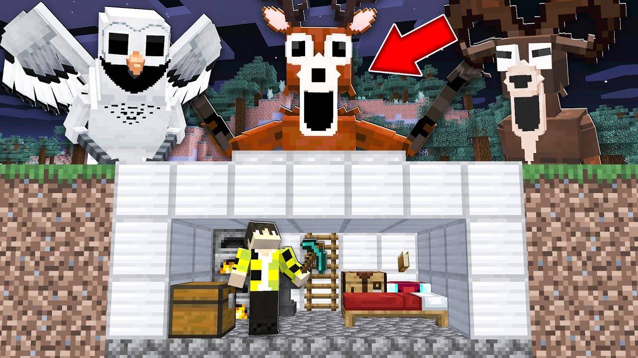 Я НАШЕЛ ЗАБРОШЕННЫЙ БУНКЕР И ВЫЖИЛ 99 НОЧЕЙ В ЛЕСУ В МАЙНКРАФТ ! 99 NIGHTS FOREST MINECRAFT БИТВА