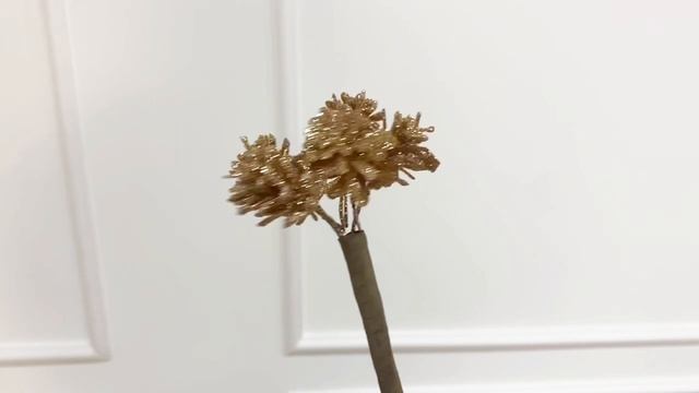 Декоративная ветка ШИШКИ-ИСКОРКИ медные, 50 см, 101939-076