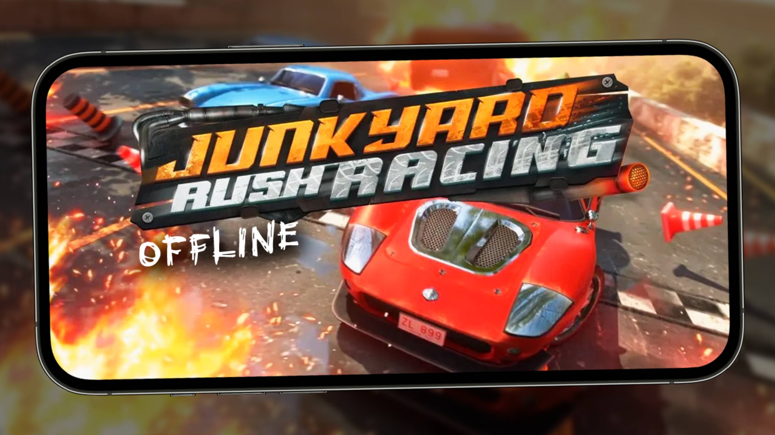 Оффлайн мобильные гонки с норм графикой - Первый взгляд на Junkyard Rush Racing (iPhone 13 Pro Max)