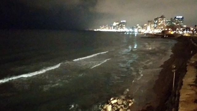 Вечернее море около Старого города Яффа!