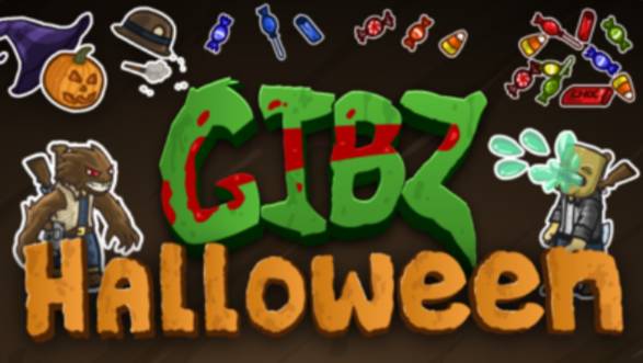 отбиваюсь от зомби и прокачиваюсь на максимум и прокачиваю все постройки 4 часть + хелуин