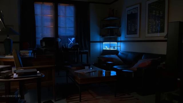The X-Files ¦ Mulder's Apartment (Rain Version) ¦ Ambient Soundscape (360p_24fps_H264-96kbit_AAC)