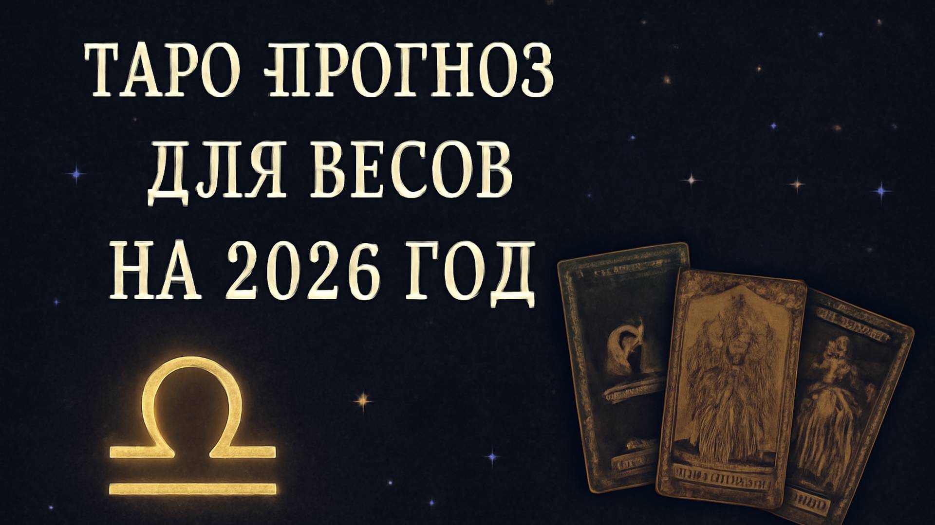 Таро-прогноз для Весов на 2026 год: Год Баланса и Новых Вершин ⚖️✨