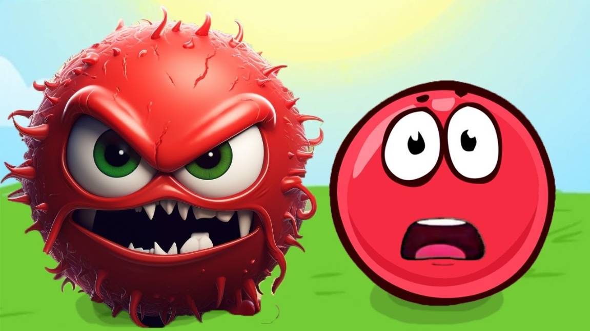 Новый КРАСНЫЙ ШАР, Красныш спасает деревню красных шариков