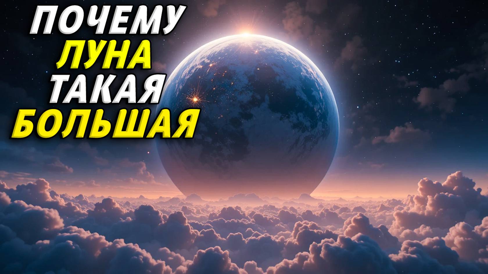 Почему луна большая