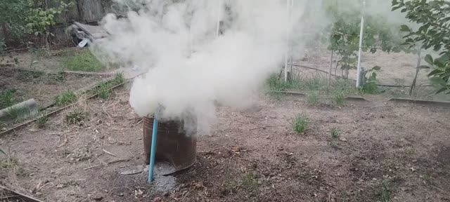 Что делать на даче в августе кормим птиц пшеном готовим в казане