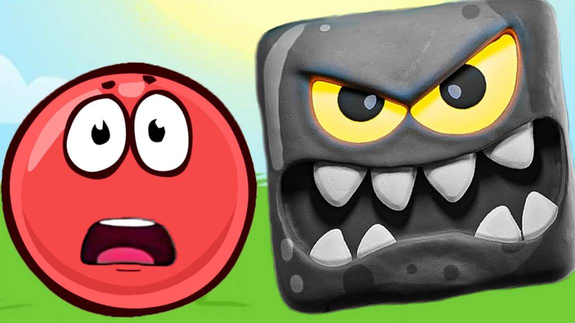 КРАСНЫЙ ШАР Красныш спасает деревню красных шариков от черных квадратов