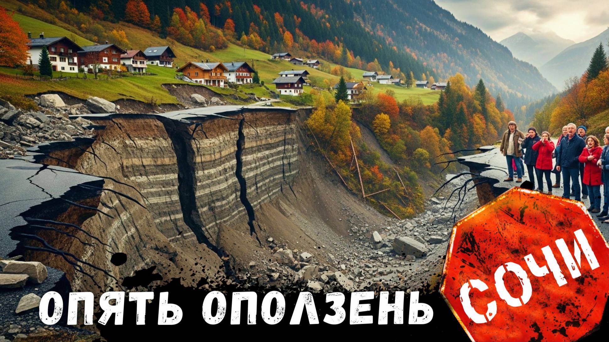 Разлом Сан-Андреас по Сочински! ОПОЛЗЕНЬ В СОЧИ