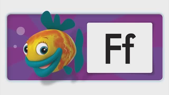 Letter F,  английская фонетика для детей