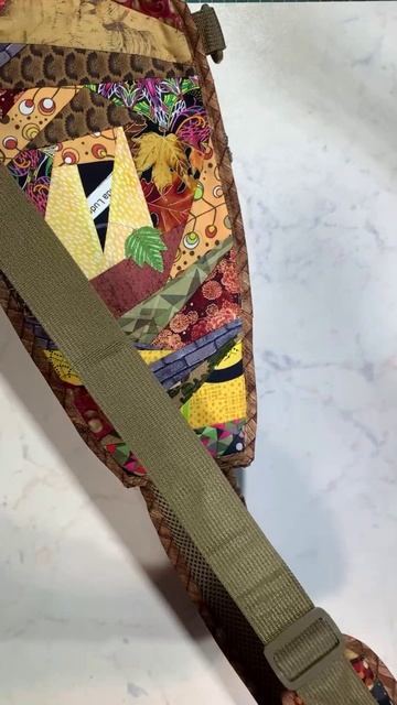 Рюкзак- мессенджер из лоскутов