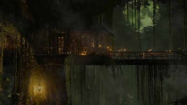 Midnight Rest ｜ Relaxing Ambient Music in the Rainforest [CALMING RAIN EDITION