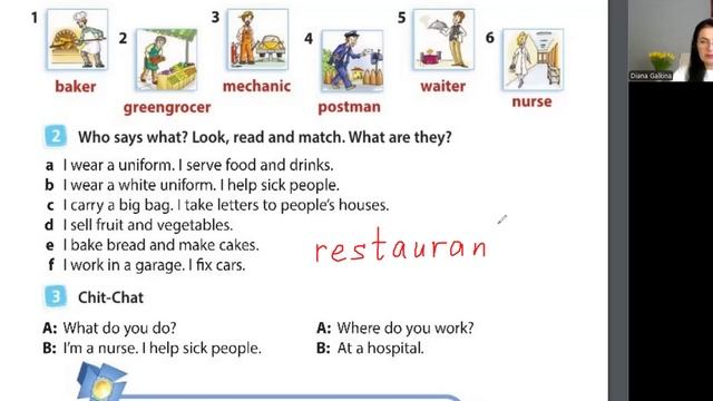 Spotlight 4 кл. Урок 21. Unit 3b. Профессии. Стр. 28-29