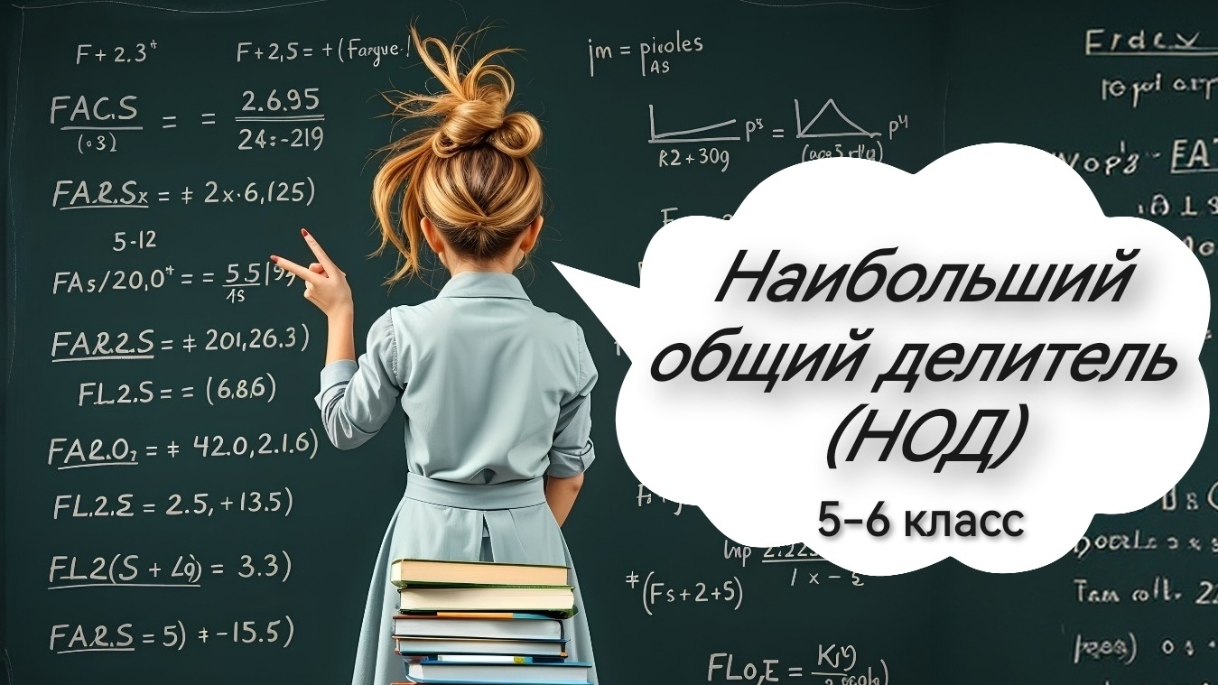 Наибольший общий делитель. НОД. 5 класс. 6 класс