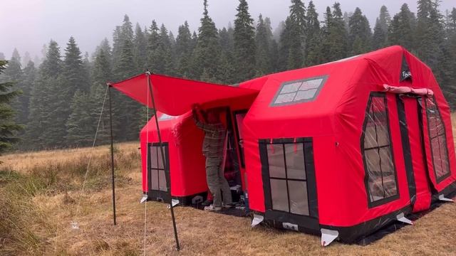 АТИК. новый лагерь. снег с дождём.