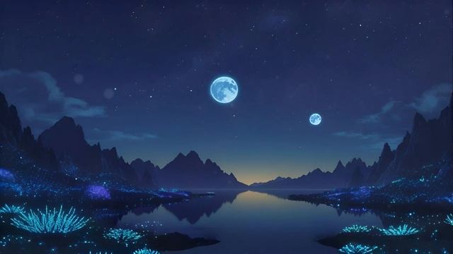 Blue Moon Dreamscape ｜ Celestial Lullaby for Cosmic Sleep