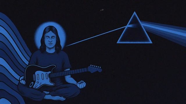 🌙PINK FLOYD STYLE SLEEP MUSIC ｜ Calm Instrumental Music for Deep Relaxation (synths + slide guitar)