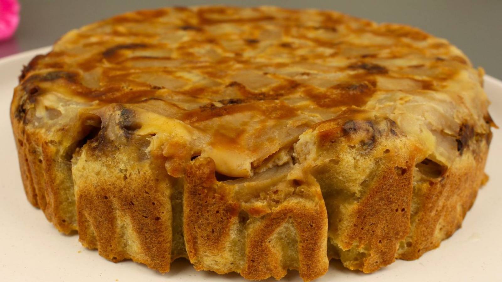 Овсяный пирог с яблоками. Без муки, сахара и масла!