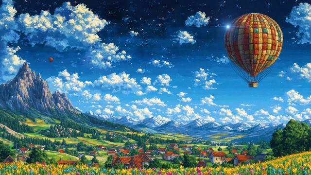 Retro Bloom - Calming Fantasy Ambient Journey - Cozy Ambient Music-