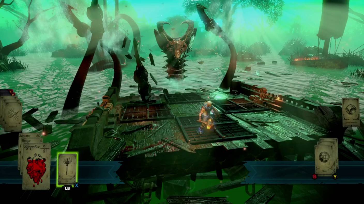 Битва с Кракеном в Hand of Fate