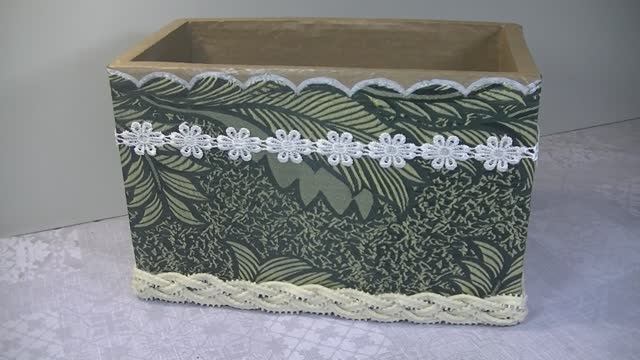 Коробка мечты . Стильная трансформация картонной коробки ..