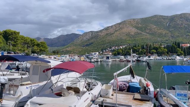 Хорватия. Прогулка по городу Цавтат в формате 4К